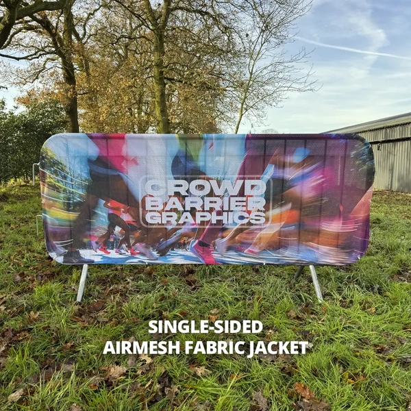 Crowd Barrier Graphic - Airmesh Fabric Jacket - 2300 - Single Sided