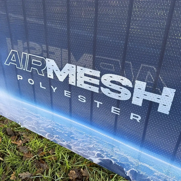  Crowd Barrier Graphic - Airmesh Branded Fabric Jacket - 2300 - Double Sided - Close Up